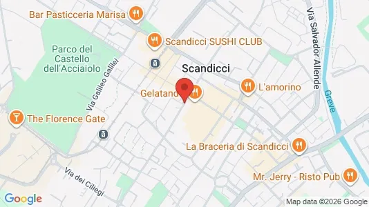Rooms for rent i Scandicci - kort over placeringen