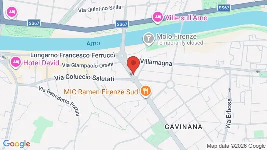 Apartments for rent i Florence - kort over placeringen