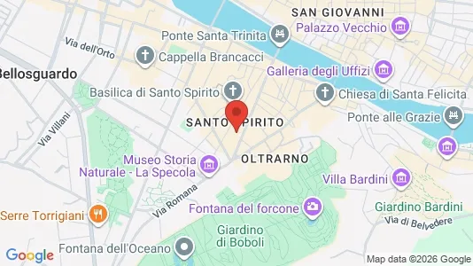 Apartments for rent i Florence - kort over placeringen