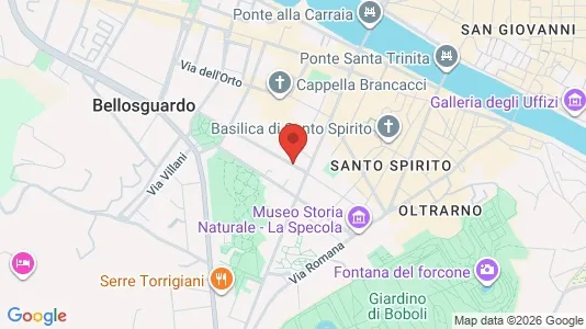 Apartments for rent i Florence - kort over placeringen