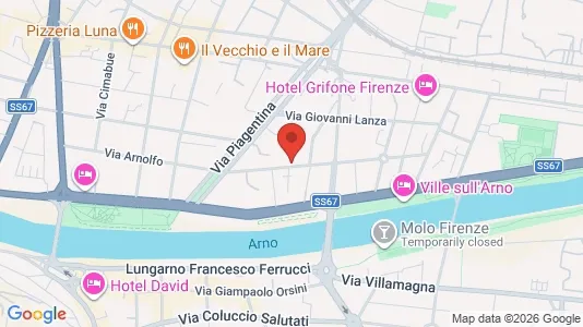 Rooms for rent i Florence - kort over placeringen