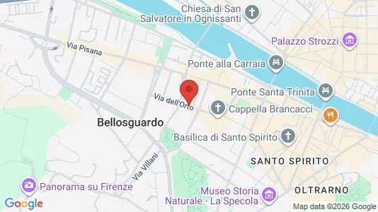 Apartments for rent i Florence - kort over placeringen