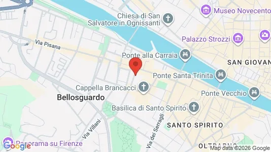 Apartments for rent i Florence - kort over placeringen