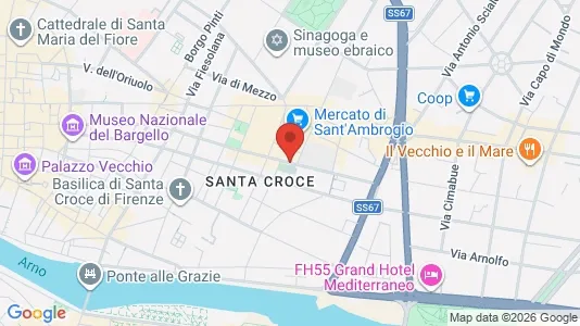 Apartments for rent i Florence - kort over placeringen