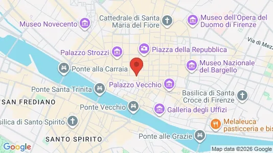Apartments for rent i Florence - kort over placeringen