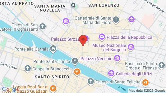 Apartments for rent i Florence - kort over placeringen