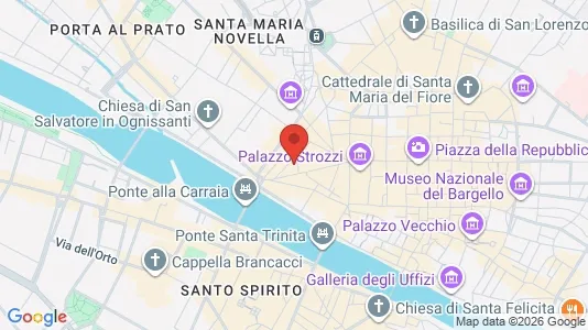 Apartments for rent i Florence - kort over placeringen