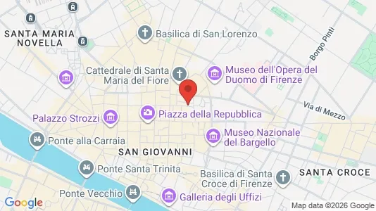 Apartments for rent i Florence - kort over placeringen