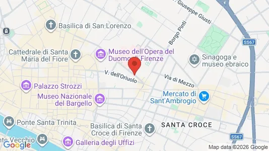 Apartments for rent i Florence - kort over placeringen