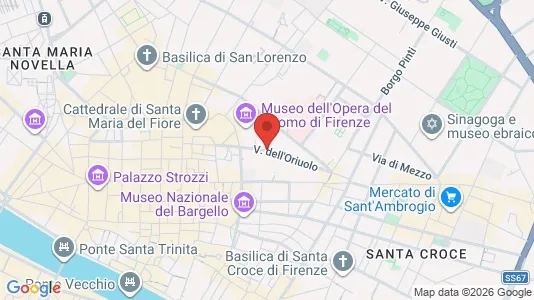 Apartments for rent i Florence - kort over placeringen