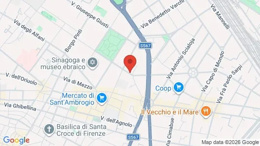 Apartments for rent i Florence - kort over placeringen