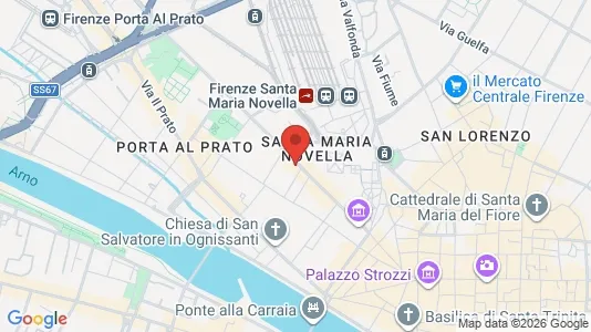 Apartments for rent i Florence - kort over placeringen