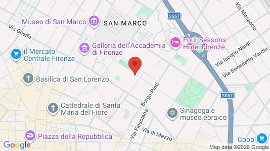 Rooms for rent i Florence - kort over placeringen