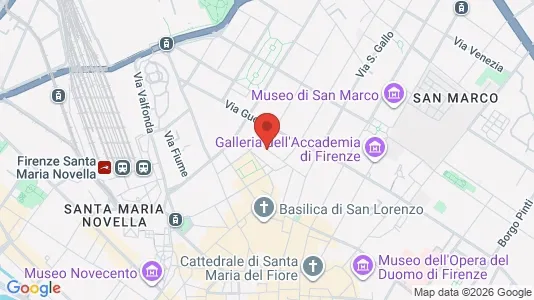 Apartments for rent i Florence - kort over placeringen