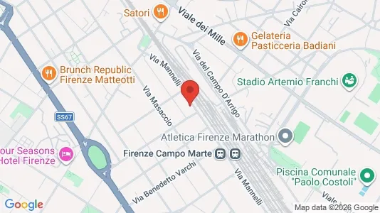 Rooms for rent i Florence - kort over placeringen
