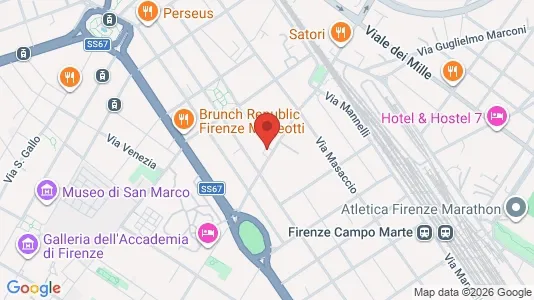 Rooms for rent i Florence - kort over placeringen