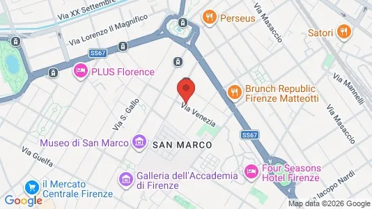 Apartments for rent i Florence - kort over placeringen