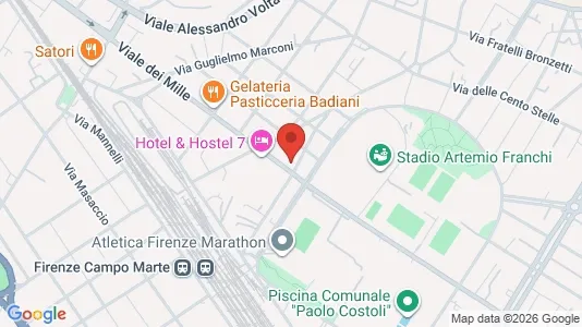 Rooms for rent i Florence - kort over placeringen