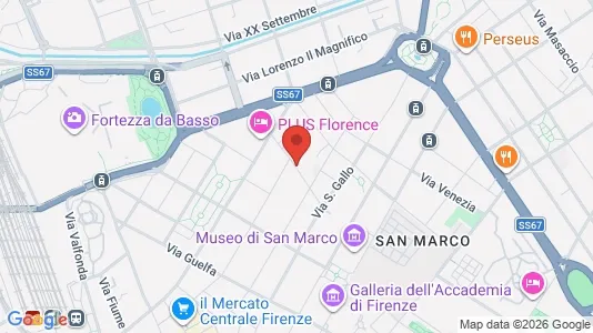 Apartments for rent i Florence - kort over placeringen