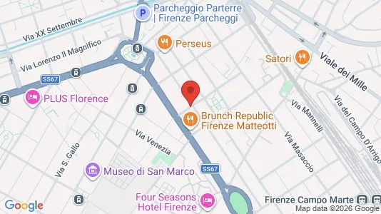 Apartments for rent i Florence - kort over placeringen