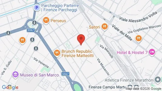 Apartments for rent i Florence - kort over placeringen