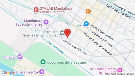 Apartments for rent i Florence - kort over placeringen