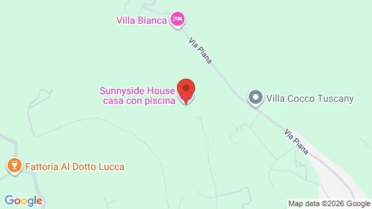 Apartments for rent i Lucca - kort over placeringen