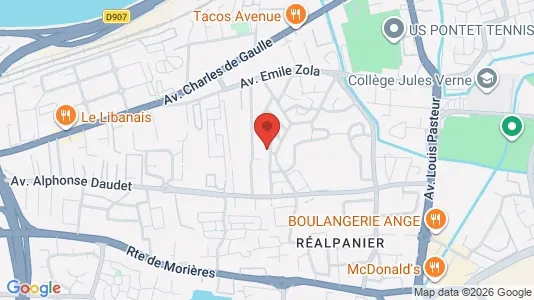Apartments for rent i Avignon - kort over placeringen