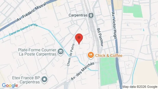 Apartments for rent i Carpentras - kort over placeringen