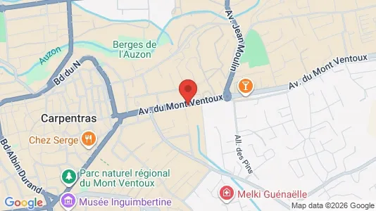 Apartments for rent i Carpentras - kort over placeringen