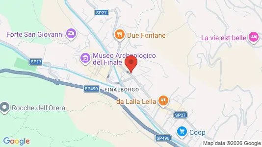 Apartments for rent i Finale Ligure - kort over placeringen