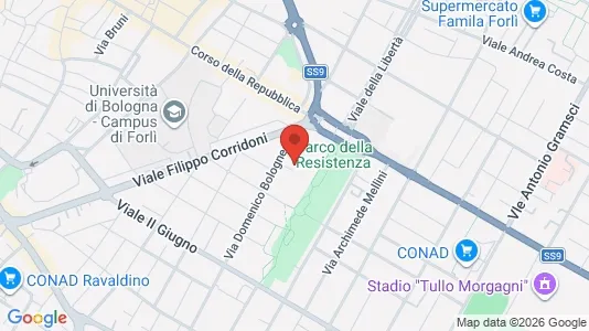 Rooms for rent i Forlì - kort over placeringen