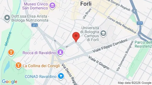 Rooms for rent i Forlì - kort over placeringen