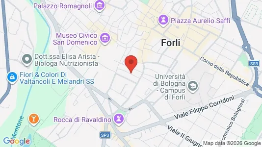 Rooms for rent i Forlì - kort over placeringen