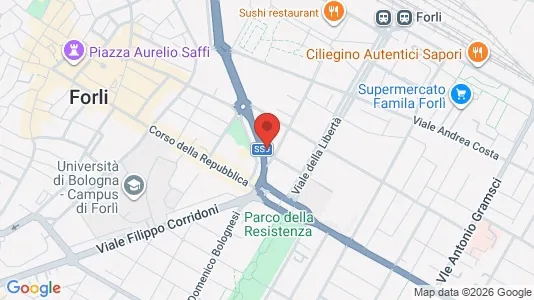 Rooms for rent i Forlì - kort over placeringen