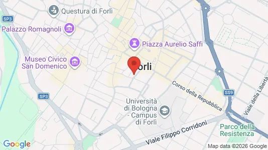 Rooms for rent i Forlì - kort over placeringen