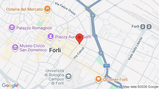 Rooms for rent i Forlì - kort over placeringen