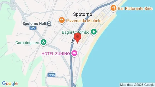 Apartments for rent i Bergeggi - kort over placeringen