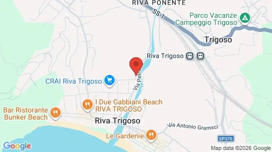 Apartments for rent i Casarza Ligure - kort over placeringen