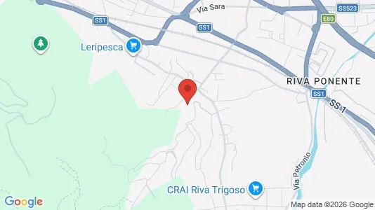 Apartments for rent i Casarza Ligure - kort over placeringen