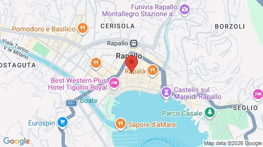 Apartments for rent i Rapallo - kort over placeringen