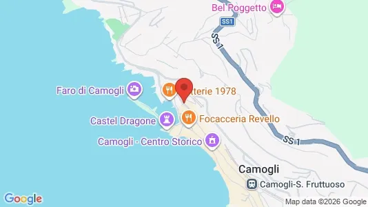 Apartments for rent i Camogli - kort over placeringen