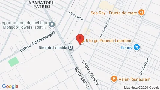 Apartments for rent i Popeşti-Leordeni - kort over placeringen