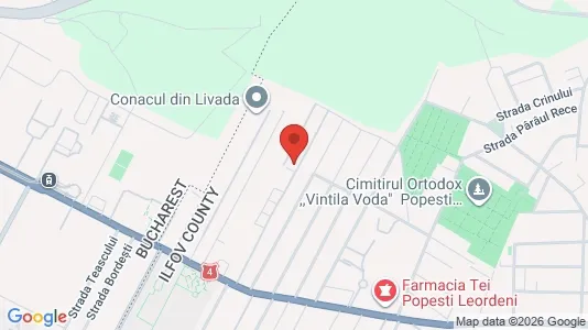 Apartments for rent i Popeşti-Leordeni - kort over placeringen