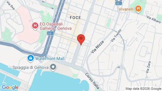 Apartments for rent i Genoa - kort over placeringen