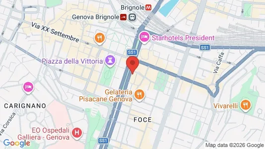 Rooms for rent i Genoa - kort over placeringen
