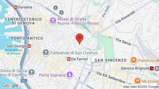 Apartments for rent i Genoa - kort over placeringen