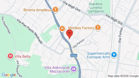 Apartments for rent i Bologna - kort over placeringen