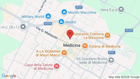 Rooms for rent i Medicina - kort over placeringen