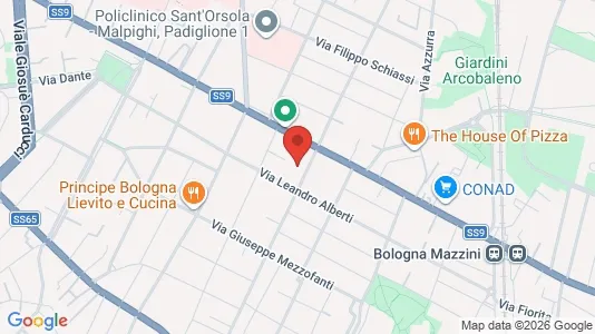 Rooms for rent i Bologna - kort over placeringen